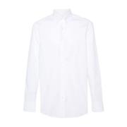 Witte Katoenmix Poplin Overhemd Etro , White , Heren