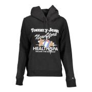 Elegant Zwart Hoodie Tommy Hilfiger , Black , Dames