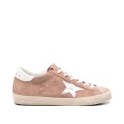 Blush Suede Star Sneakers Italië Golden Goose , Pink , Dames