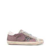 Paarse Ster Sneaker Grijs Golden Goose , Purple , Dames