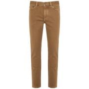 Katoenen jeans met zij- en achterzakken Ermenegildo Zegna , Brown , He...