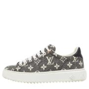 Pre-owned Canvas sneakers Louis Vuitton Vintage , Black , Dames