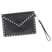 Pre-owned Leather clutches Valentino Vintage , Black , Dames