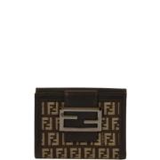 Pre-owned Canvas wallets Fendi Vintage , Brown , Dames