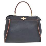 Pre-owned Leather handbags Fendi Vintage , Black , Dames