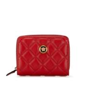 Pre-owned Leather wallets Versace Pre-owned , Red , Dames