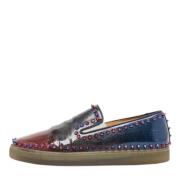 Pre-owned Leather sneakers Christian Louboutin Pre-owned , Multicolor ...