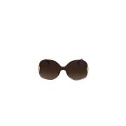 Pre-owned Metal sunglasses Chloé Pre-owned , Brown , Dames