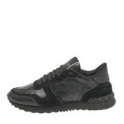 Pre-owned Leather sneakers Valentino Vintage , Black , Dames