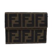 Pre-owned Canvas wallets Fendi Vintage , Black , Dames