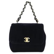 Pre-owned Leather chanel-bags Chanel Vintage , Black , Dames