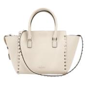 Pre-owned Leather handbags Valentino Vintage , Beige , Dames