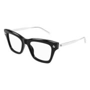 Stijlvolle Bril Am0484O Zwart Alexander McQueen , Black , Dames