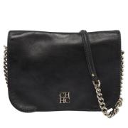 Pre-owned Leather shoulder-bags Carolina Herrera Pre-owned , Black , D...