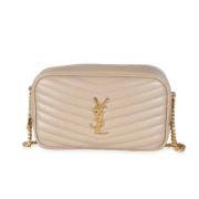 Pre-owned Leather shoulder-bags Yves Saint Laurent Vintage , Beige , D...