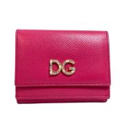 Pre-owned Leather wallets Dolce & Gabbana Pre-owned , Pink , Dames