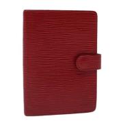 Pre-owned Leather home-office Louis Vuitton Vintage , Red , Dames