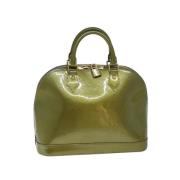 Pre-owned Leather handbags Louis Vuitton Vintage , Green , Dames