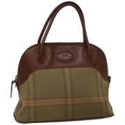 Pre-owned Canvas handbags Burberry Vintage , Brown , Dames