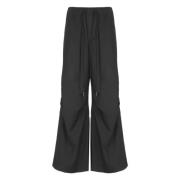 Zwarte wollen broek met elastische taille Andrea Ya’aqov , Black , Dam...