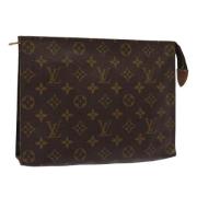 Pre-owned Canvas pouches Louis Vuitton Vintage , Brown , Dames