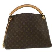 Pre-owned Canvas shoulder-bags Louis Vuitton Vintage , Black , Dames