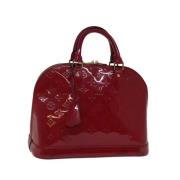 Pre-owned Leather handbags Louis Vuitton Vintage , Red , Dames