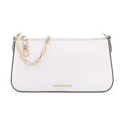 Witte Schoudertas met Ritssluiting Michael Kors , White , Dames