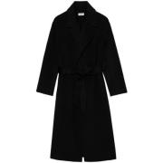 Lange Zwarte Cashmere Jas Zadig & Voltaire , Black , Dames