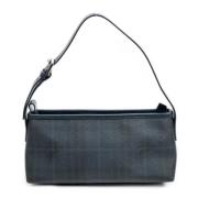 Pre-owned Coated canvas handbags Burberry Vintage , Blue , Dames