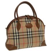 Pre-owned Canvas handbags Burberry Vintage , Beige , Dames