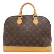 Pre-owned Canvas handbags Louis Vuitton Vintage , Brown , Dames