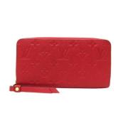 Pre-owned Canvas wallets Louis Vuitton Vintage , Red , Dames