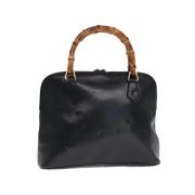 Pre-owned Leather handbags Gucci Vintage , Black , Dames