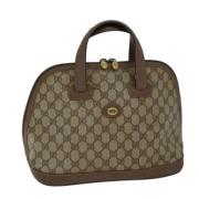 Pre-owned Leather gucci-bags Gucci Vintage , Beige , Dames