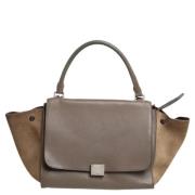 Pre-owned Leather handbags Celine Vintage , Gray , Dames