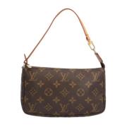 Pre-owned Canvas clutches Louis Vuitton Vintage , Brown , Dames