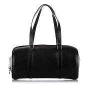 Pre-owned Leather handbags Louis Vuitton Vintage , Black , Dames