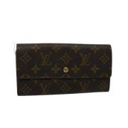 Pre-owned Coated canvas wallets Louis Vuitton Vintage , Brown , Dames