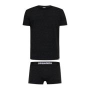 Set: boxershorts en t-shirt Dsquared2 , Black , Heren