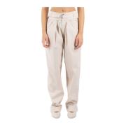 Beige Katoenmix Broek Isabel Marant Étoile , Beige , Dames