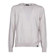 Off White Gebreide Trui Sweater Aw24 Fay , White , Heren