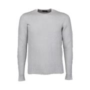 Round-neck Knitwear Roberto Collina , Gray , Heren