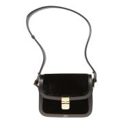 Grace Kleine Leren Tas Noir A.p.c. , Black , Dames