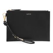 Zwarte Flat Pouch Sequens Lanvin , Black , Dames