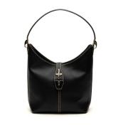 Zwarte schoudertas met stijl Borsa Fay , Black , Dames