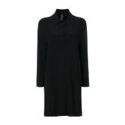 Gekraagde Lange Cardigan in Zwart Norma Kamali , Black , Dames