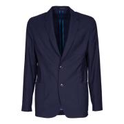 Blauwe Deconstructed Wollen Jas Aw24 PS By Paul Smith , Blue , Heren