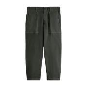 Cropped Gabardine Broek Aspesi , Green , Dames