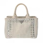 Pre-owned Denim handbags Prada Vintage , White , Dames